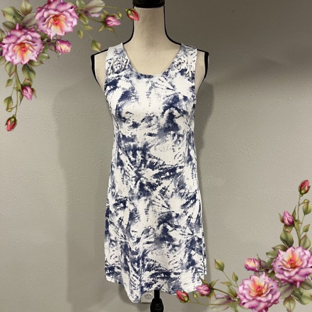 Tie-Dye sleeveless mini dress